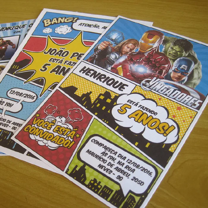 Image for post Convite Aniversário Infantil Heróis