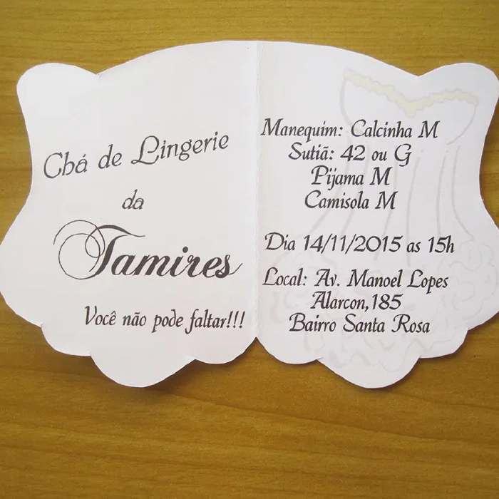 Image for post Convite de Chá de Lingerie + Brinde